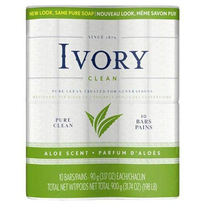 1 of 8:Ivory 10 Pack Clean Pure Clean Bar Soap, Aloe Scent, 3.17 Ounces 