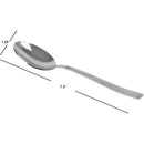 4 of 4:Home Basics 4 Piece Ribbed Stainless Steel Flatware Spoon Set, Silver 