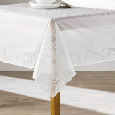 19 of 25:Vinyl Lace Embossed Betenburg Design Tablecloth 