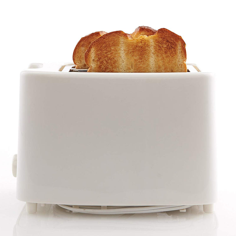 Continental 2-Slice Cool Touch Toaster, White, 6x9x5.5 Inches