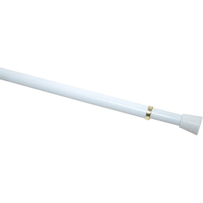 2 of 2:The Classic Touch Adjustable Tension Curtain Rod, 18-28 Inches, White 
