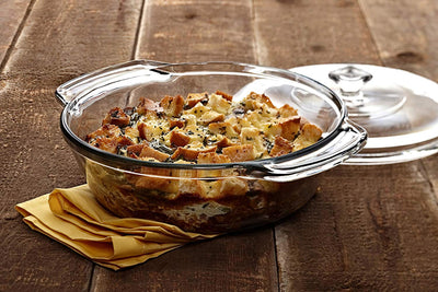2 of 2:Anchor Hocking Premium Glass Casserole Baking Dish, Clear, 2 Quart 