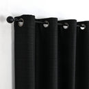 3 of 24:Yola Blackout Textured Jacquard Grommet Window Panel, 52x84 Inches 