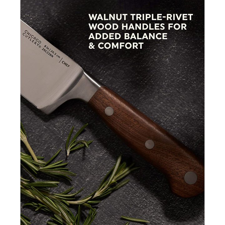 Chicago Cutlery Walnut Tradition 8 In. Chef Knife - Bliffert Lumber and  Hardware