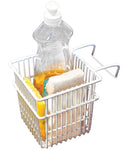 5 of 5:Kitchen Details Double Sink Sponge Holder in White 