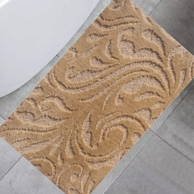 21 of 23:Manchester Scroll Design Non-Slip Soft Bath Rug, 18x30 Inches 