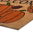 5 of 5:Achim Autumn Foliage Welcome Non-Slip Coir Outdoor Mat, 18x30 Inches 