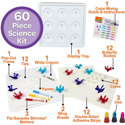 2 of 4:Crayola 60 Piece Paper Butterfly Science Kit, STEAM Toy, Ages 7+ 