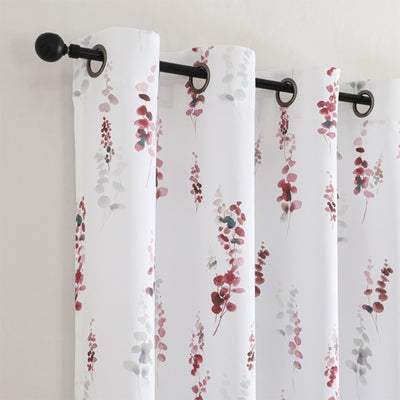 12 of 12:Adela Printed Room Darkening Grommet Window Curtain Panel, 52x84 Inches 