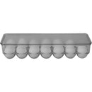 6 of 7:Home Basics Egg Holder with Clear Cover, Holds 14 Eggs, 14.5x4.75x3 Inches 