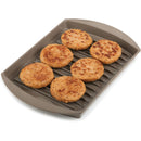 7 of 8:Prep Solutions Microwave Small Bacon Grill with Vented Cover, Brown, 10 x 7 Inches 