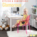 17 of 23:JOON 2 Pack Kids Ghost Chairs with Armrest, 25x13x14.5 Inches, Transparent 