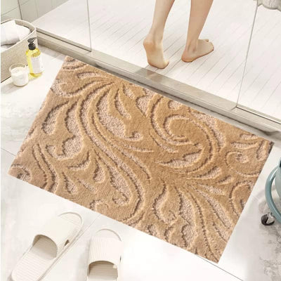 1 of 23:Manchester Scroll Design Non-Slip Soft Bath Rug, 18x30 Inches 