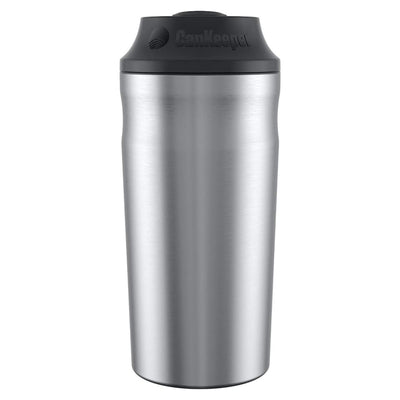 1 of 4:BottleKeeper 3-IN-1 Double Walled Vacuum Insulated Can Cooler with Lid, Stainless Steel 
