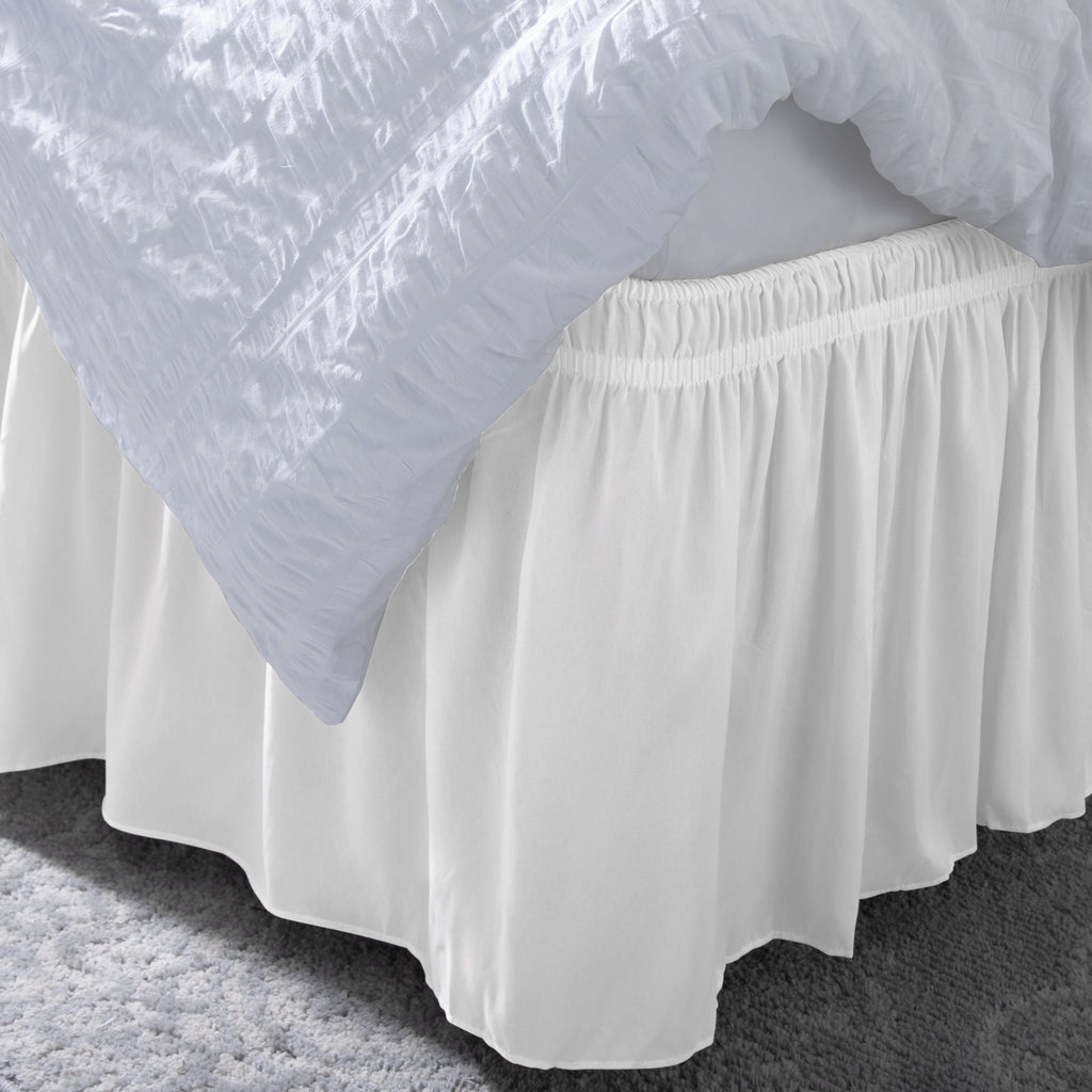 Home Details Wrap Around Bed Ruffle Twin/Full in White – ShopBobbys