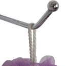 3 of 4:Étagère de douche Home Basics en acier chromé, argent, 26 x 10,5 x 52,7 cm 