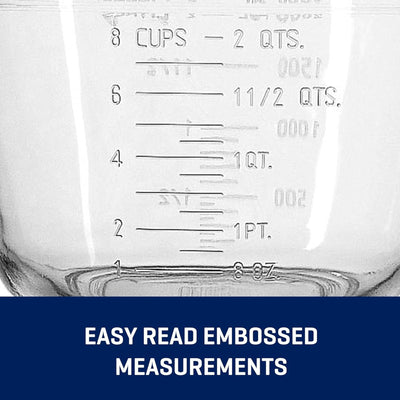 6 of 7:Anchor Hocking Glass Mixing Batter Bowl, Clear, 2 Quart 