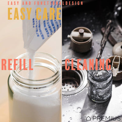 8 of 8:PREMIUS Glass Precision Quantative Spice Dispenser, White, 8.45 Ounces 