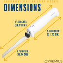 8 of 11:PREMIUS Professional Rechargeable Cordless Electric Knife, 1 Serrated Blade, White 