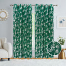 5 of 6:Newark Metallic Foil Floral Room Darkening Grommet Window Curtain Panel, 54x84 Inches 