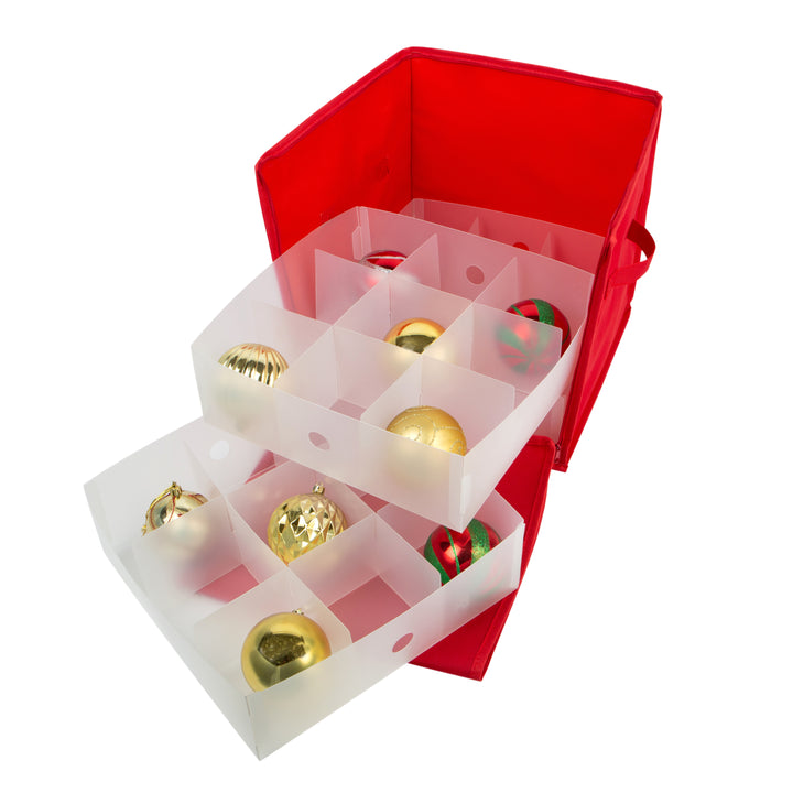 Simplify 112-Count Ornament Organizer, Gold