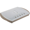 1 of 8:Prep Solutions Microwave Small Bacon Grill with Vented Cover, Brown, 10 x 7 Inches 