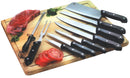 1 of 6:Home Basics Stainless Steel 10 Piece Knife Set With Cutting Board, 18x14x.5 Inches 