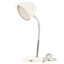 MaxLite LED Desk Lamp With Flexible Neck And USB Port, Matte White