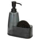 1 of 1:Home Basics Soap Dispenser With Sponge and Holder, Hammered Black 