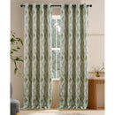 3 of 6:Clarence Jacquard Textured Room Darkening Grommet Window Curtain Panel, 54x84 Inches 
