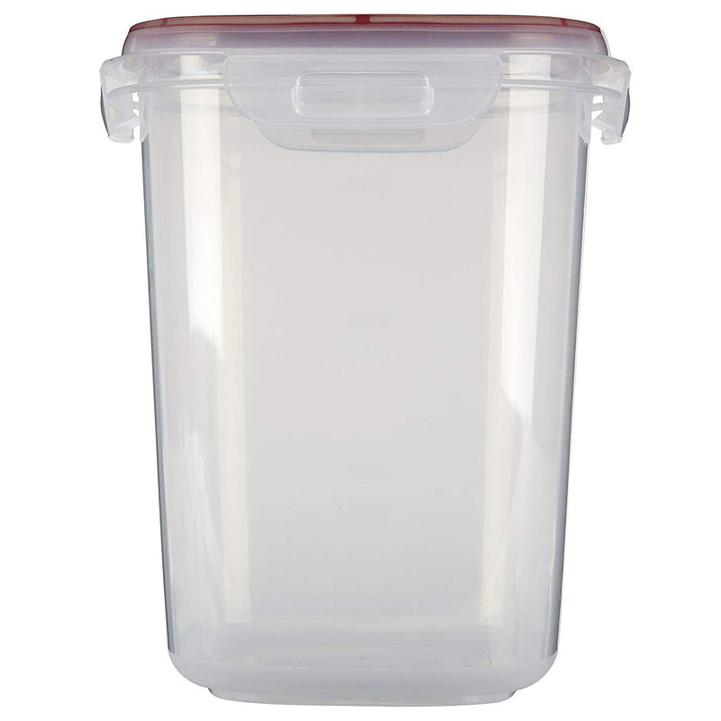 Rubbermaid Lock-Its Food Storage Canister With Easy Find Lid, 15 Cup, Racer Red