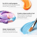 4 of 4:ARTEZA Premium Craft Acrylic Paint, Assorted Colors, 20 Count 