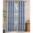 2 of 6:Clarence Jacquard Textured Room Darkening Grommet Window Curtain Panel, 54x84 Inches 