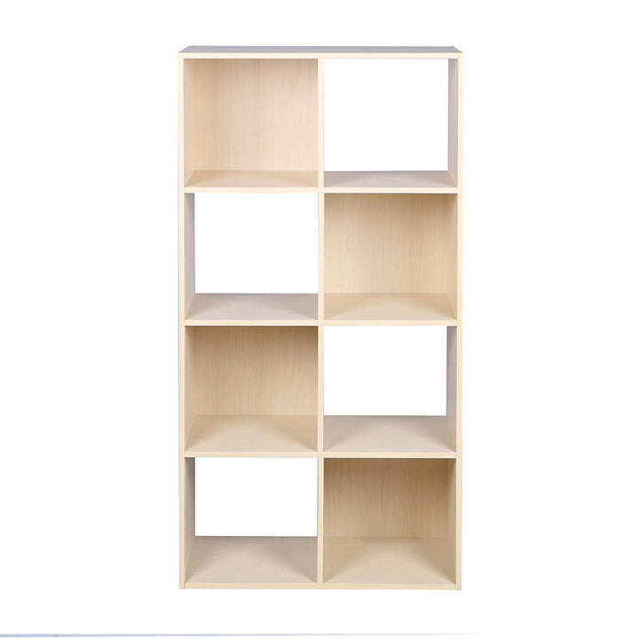 Home Basics Open and Enclosed Tiered Espresso 6 MDF Cube Organizer