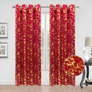 2 of 8:Huston Metallic Foil Grommet Window Curtain Panel, 54x84 Inches 