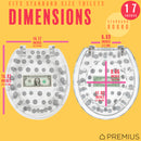 5 of 7:PREMIUS Polyresin Dollar Bill & Coins Money Toilet Seat, Clear, Standard Round, 17 Inches 