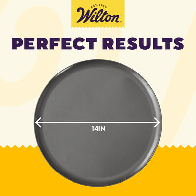 3 of 6:Wilton Perfect Result Premium Non-Stick Pizza Slider Pan, 14 Inches 