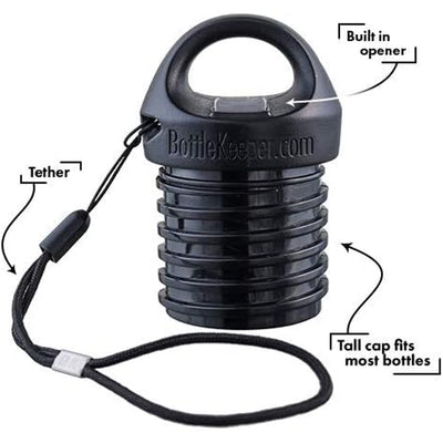 3 of 3:Bottle Keeper 3-IN-1 Standard Original Stainless Steel Bottle Holder and Insulator, Stainless Steel, 12 Oz 