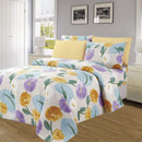 4 of 4:Essentials Bright 4 & 6 Piece Printed Wrinkle-Free Sheet Set, Harmony Bloom 