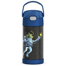 1 of 4:Thermos Kids Water Bottle Vacuum Insulated Stainless Steel with Straw, Space, 12 Ounces 