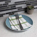 3 of 4:Home Basics 4 Piece Stainless Steel Dinner Forks Set, Textured Handles, Silver 