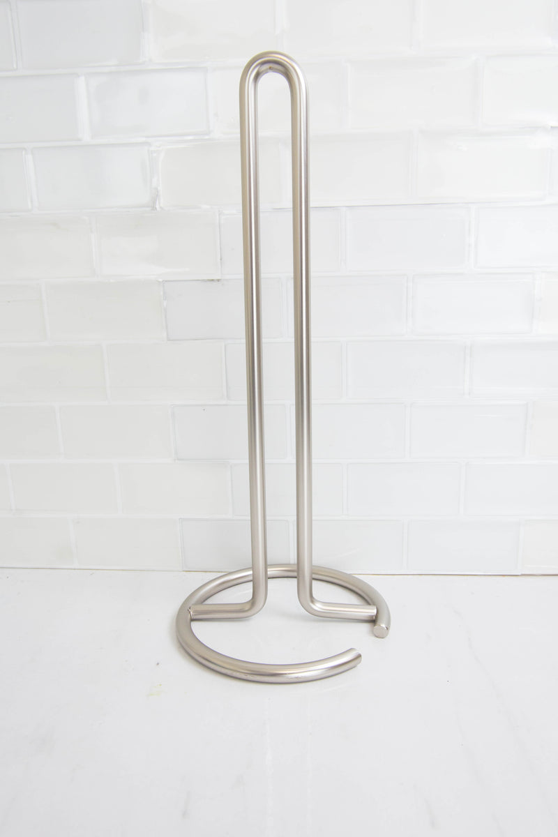 Home Basics Paper Towel Holder, Satin Nickel Simplicity Collection