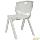 6 of 7:JOON Stackable Plastic Kids Learning Chairs, Light Gray, 20.5x12.75X11 Inches, 2-Pack (Pack of 2) 