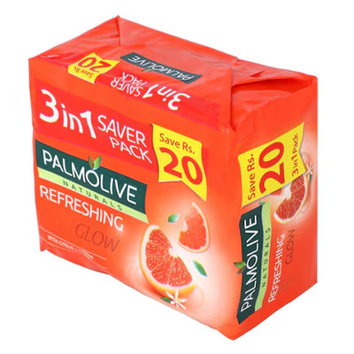 3 of 6:Palmoline Natural Refreshing Glow Classic Soap with Citrus & Cream, 2.8 Ounces 