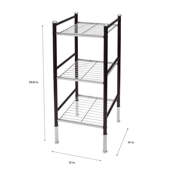 3 Layer Wire Rack Neu Home 3 Tier Duplex Line Square Freestanding Wire Rack – ShopBobbys