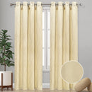 3 of 8:Emilia Geometric Embroidered Room Darkening Grommet Window Panel Curtain, 54x90 Inches 