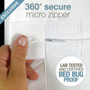2 of 5:SafeRest Premium Thick Box Waterproof Spring Encasement, Up to 9 Inches, White, Queen 