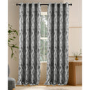 1 of 6:Clarence Jacquard Textured Room Darkening Grommet Window Curtain Panel, 54x84 Inches 