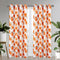 Sherly Floral Room Darkening Grommet Window Panel, Orange, 54x84 Inches