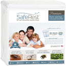 1 of 5:SafeRest Premium Thick Box Waterproof Spring Encasement, Up to 9 Inches, White, Queen 